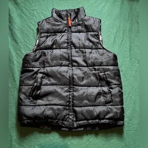 Kids black Puffer Vest
